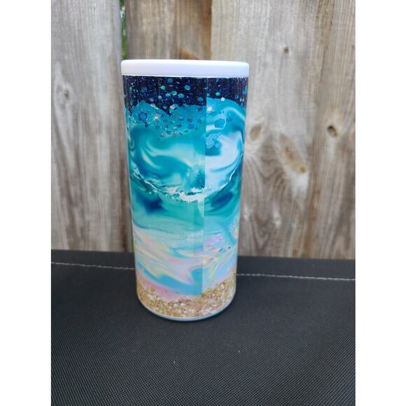 Beauty & The Beach Skinny Can Cooler / Hard Surface Slim Can Holder - Picture 5 of 9